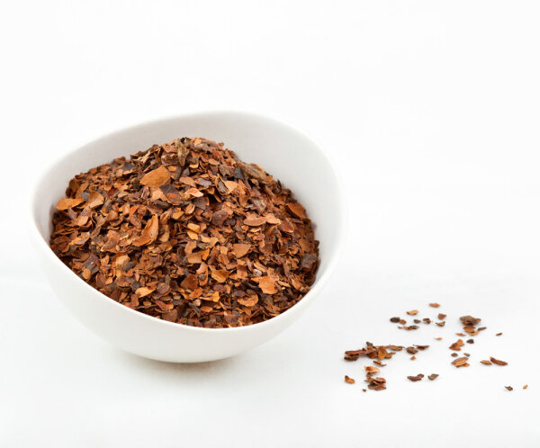 Kakao Schalen Tee aus Peru - AKTION 1 + 1 GRATIS, MHD überschritten 100g